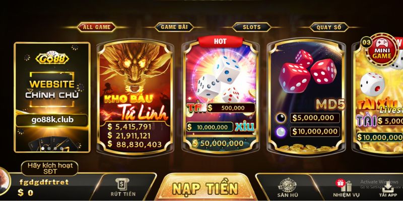 Giới thiệu GO88 và những sảnh game được yêu thích nhất