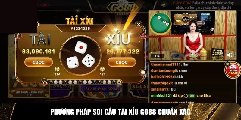 Giao diện tài xỉu Livestream Go88 trực quan